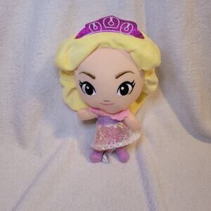 Princess Barbie Chibi Blonde Rainbow Dress Stuffed Plush Doll - Toy Factory 8"